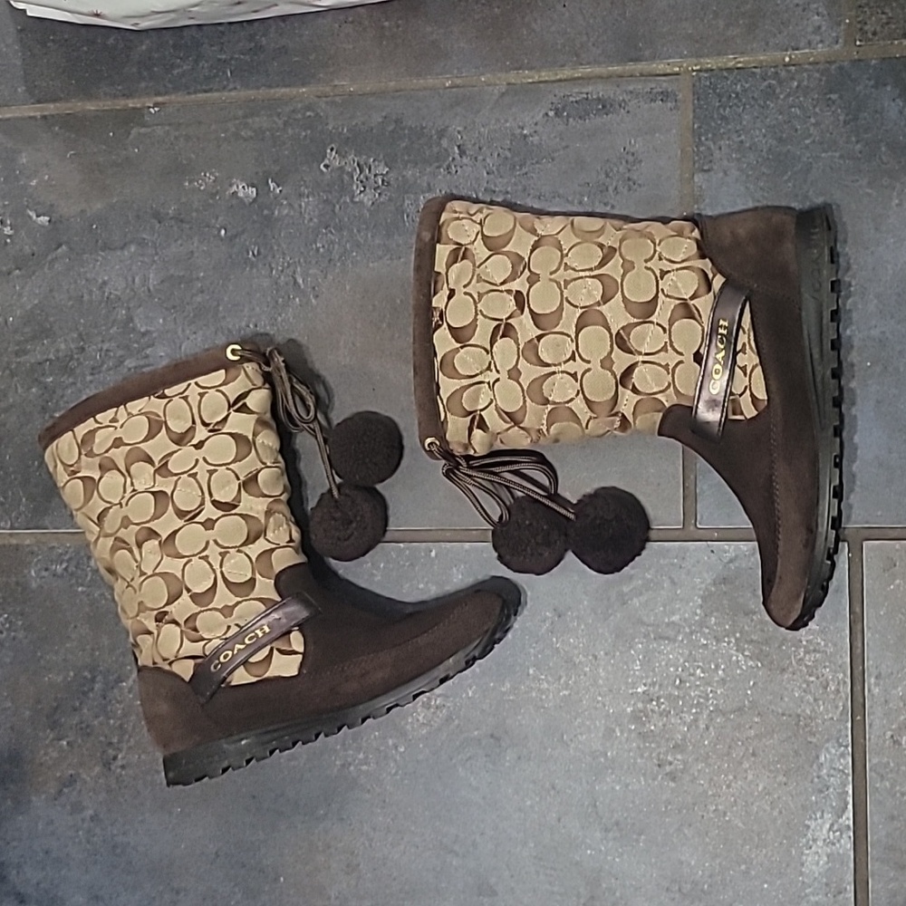 Coach Juniper Suede Boots - A7311 Womens Size 7.5